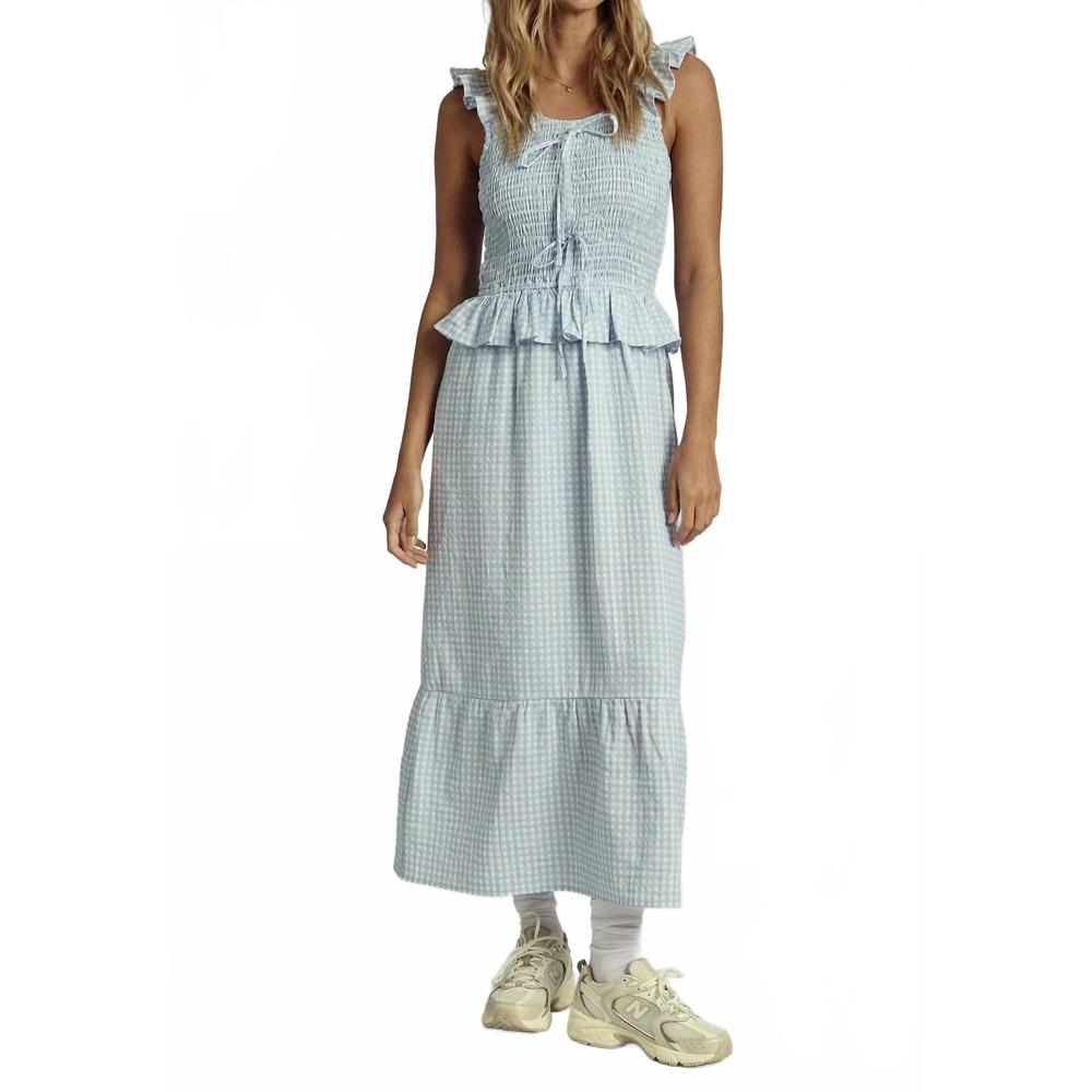 NEW NATIVE YOUTH mabel midi dress in blue